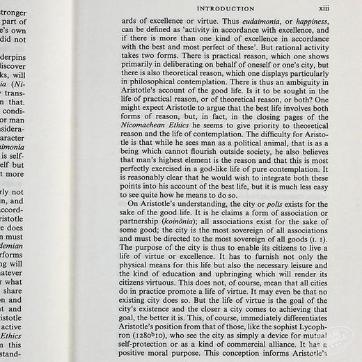 【中商原版】牛津世界经典系列 亚里士多德3本套装 政治学 诗学 尼各马科伦理学 英文原版 Oxford Worlds Classics Aristotle 商品图5