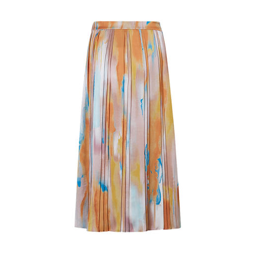 VIMAGE纬漫纪秋季新款女装中长款优雅印花A字裙半身裙V1506120半裙 商品图5