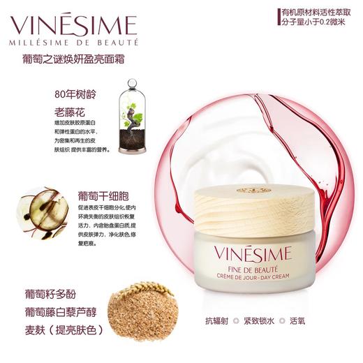 【亢老亢皱紧致 保湿锁水  提亮肤色】葡萄之谜面霜 50ml 法国VINESIME 商品图6