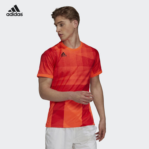 adidas阿迪达斯网球服蒂姆2021奥运款网球短袖T恤H18184 商品图1