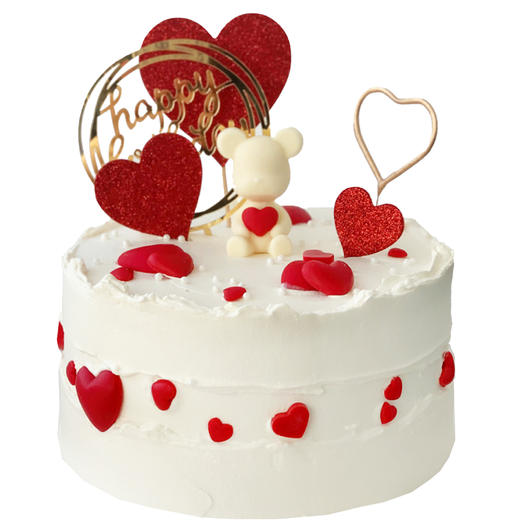 NO.281 ｜表白巧克力熊 ｜动物奶油蛋糕 商品图0