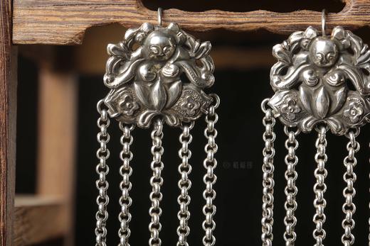 【连贵】老银莲花童子耳坠-YS2107226 商品图3