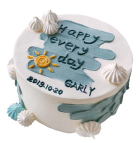 NO.295 ｜ins简约款蛋糕 ｜动物奶油蛋糕