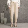famecoco范可儿阔腿裤女秋季松紧腰休闲裤运动长裤F216GA001 商品缩略图0