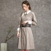 Famecoco范可儿秋装女长袖格纹连衣裙F216FA018 商品缩略图1