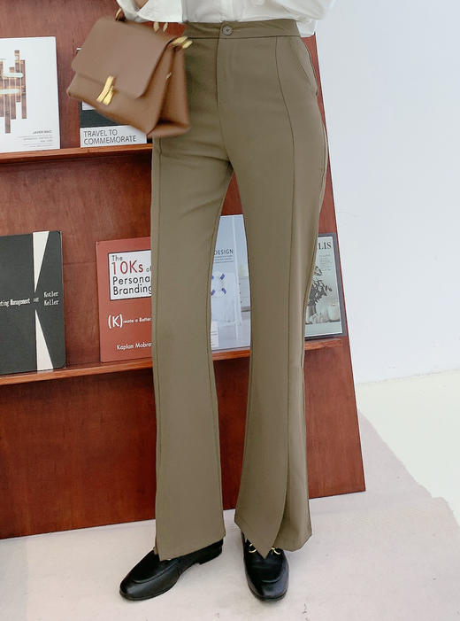 【百图lulu定制】升级版超模 微喇裤 小个子显瘦显高 阔腿开叉 气场1米8 商品图5