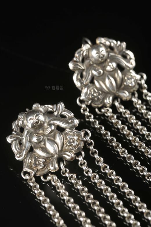 【连贵】老银莲花童子耳坠-YS2107226 商品图4