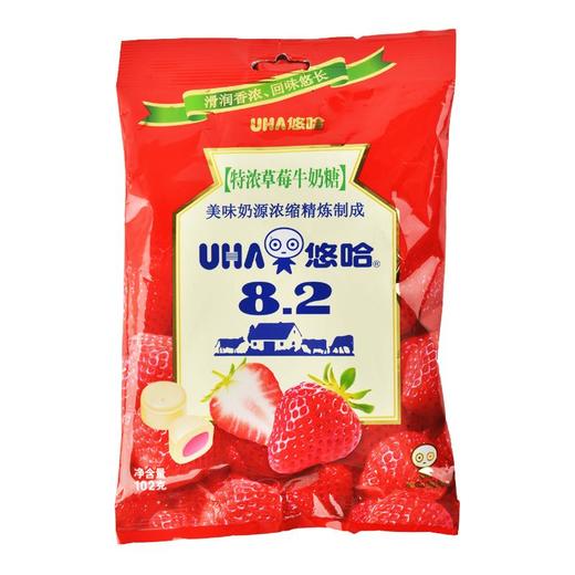 悠哈特浓草莓牛奶糖102克 商品图0