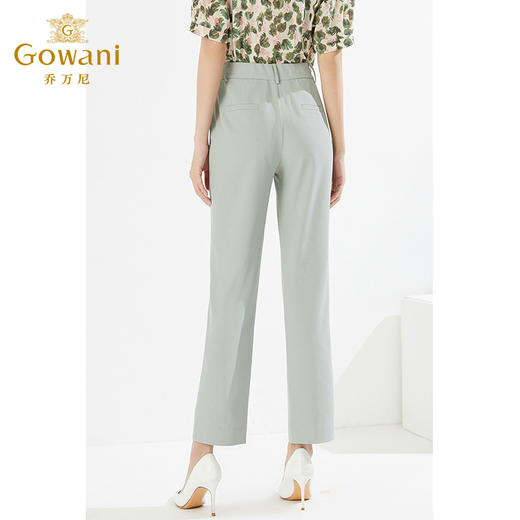 乔万尼直筒显瘦休闲裤立体剪裁职场通勤EI2F851 商品图3