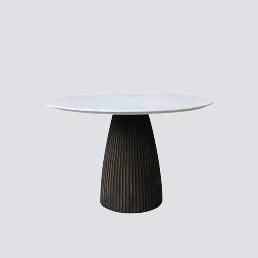 NS家居nsfurniture进口大理石台面实木圆桌NSDT-SWAN-AHNS-RD120 商品图0