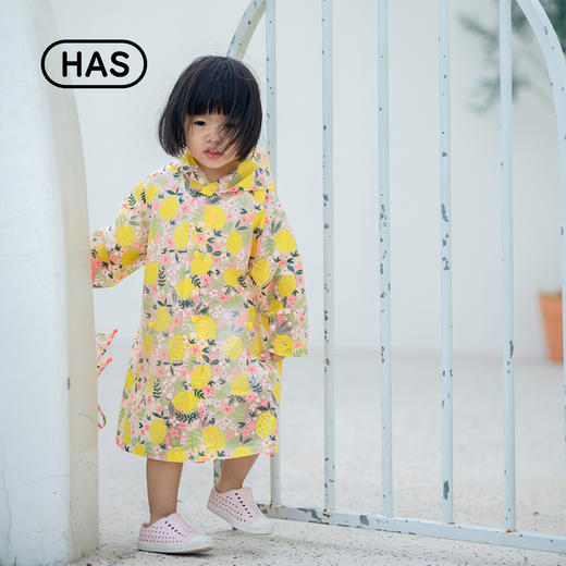 韩国HAS儿童雨衣幼儿园宝宝男女童小孩全身轻薄小学生雨披斗篷式 商品图8