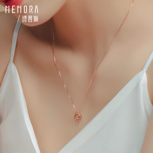 诗普琳珠宝小礼物系列星球流星玫瑰18K金项链星星套链KN286601 商品图9