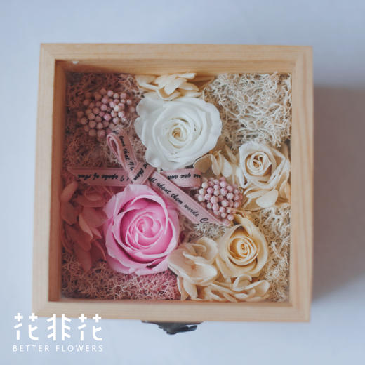 《甜心》.木质永生花盒 商品图2