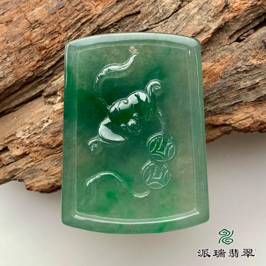 派瑞翡翠 翡翠挂件 冰糯种 绿色 商品图1