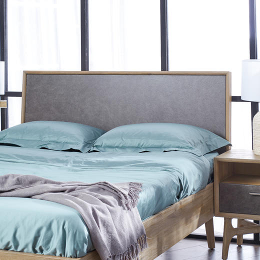 NS家居nsfurniture卧室进口EST系列实木双人床NSBD-EST B01Q/B01K 商品图4