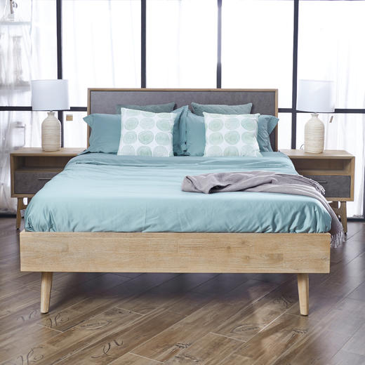 NS家居nsfurniture卧室进口EST系列实木双人床NSBD-EST B01Q/B01K 商品图3