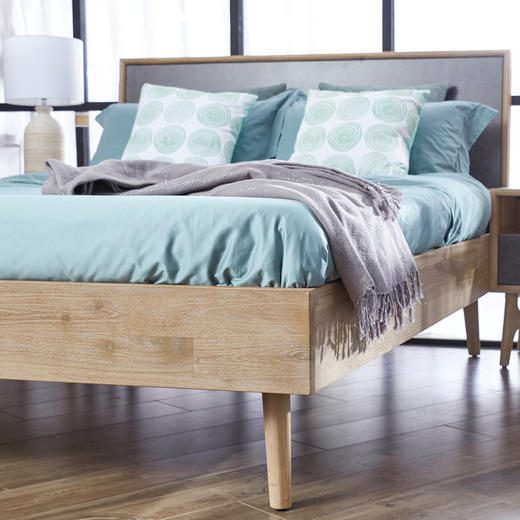 NS家居nsfurniture卧室进口EST系列实木双人床NSBD-EST B01Q/B01K 商品图5