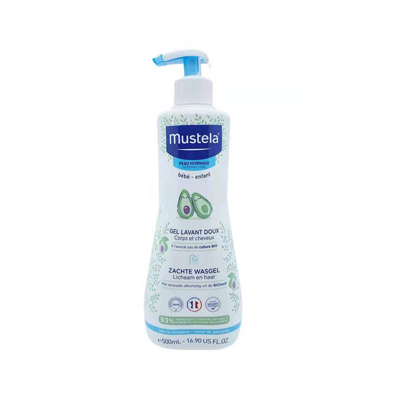 （保税区）法国妙思乐宝宝洗发沐浴露二合一500ml