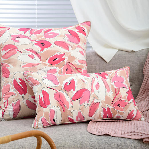 郁金香系列抱枕沙发客厅ins夏季靠枕 商品图0