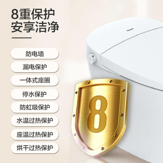 海尔卫玺智能马桶一体式家用全自动电动马桶冲洗智能坐便器HR360 商品图3