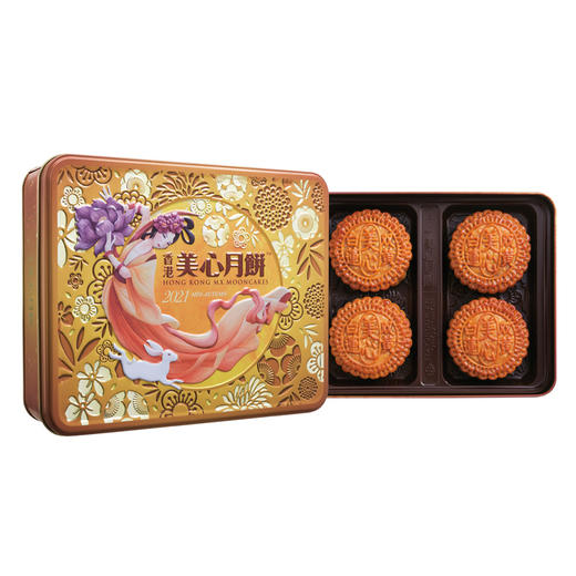 【美心】双黄白莲蓉月饼礼盒中秋节送礼品双蛋黄广式伴手礼 商品图3