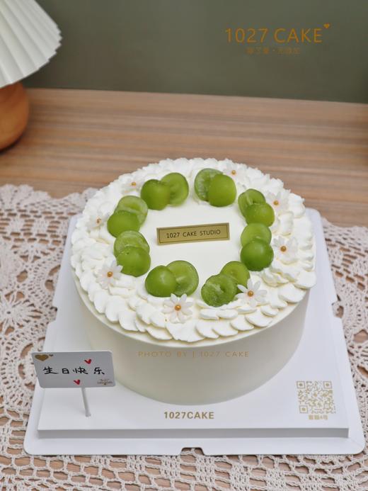 1027CAKE | 简约风 水果蛋糕 香印葡萄装饰 商品图2