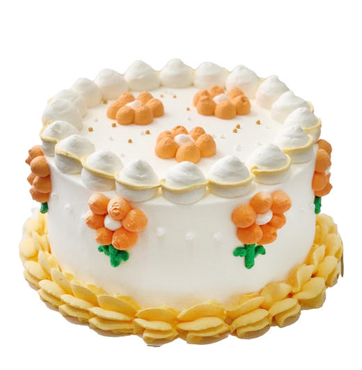 NO.277 ｜ins简约小黄花 ｜动物奶油蛋糕 商品图0