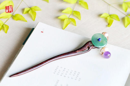 天然翡翠发簪 【芷若凝香】 商品图2