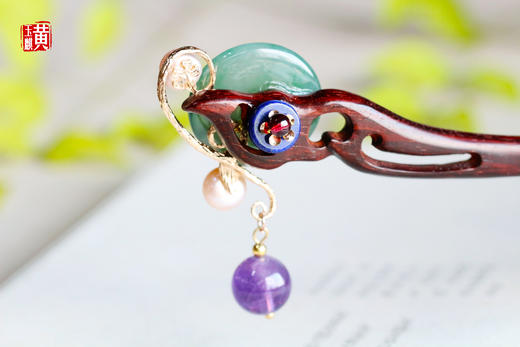 天然翡翠发簪 【芷若凝香】 商品图1