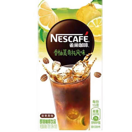 【9.9元/盒】雀巢特调果萃香柚莫奇托/桃风味咖啡饮品15g*5条 商品图0