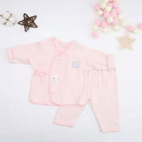 艾苏比弹柔舒密绒偏衫套装（闭裆裤子）