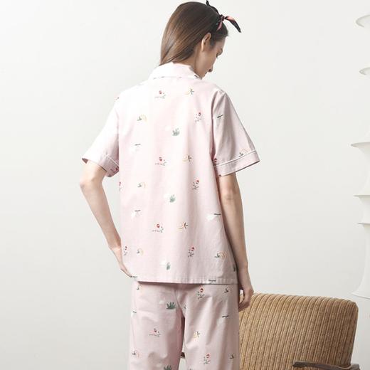 3楼 美标清新水果印花纯棉棉纱家居服套装89070 商品图3