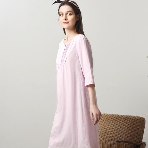 3楼 美标舒适棉质香芋紫清新甜美睡裙89069 商品图4