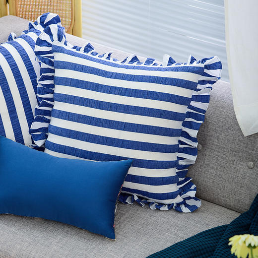 经典条纹系列抱枕沙发客厅夏季靠枕 商品图1