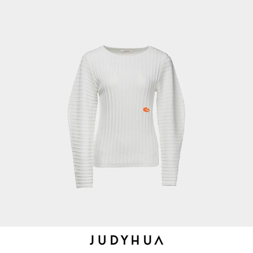 JUDYHUA 红唇刺绣针织上衣 JHB3M014 商品图3