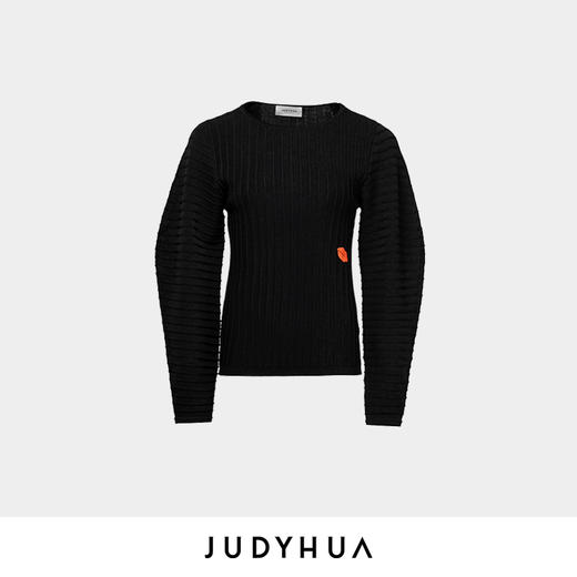 JUDYHUA 红唇刺绣针织上衣 JHB3M014 商品图4