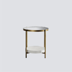 NS家居nsfurniture进口钢化玻璃边几NSST-HEEL END TABLE