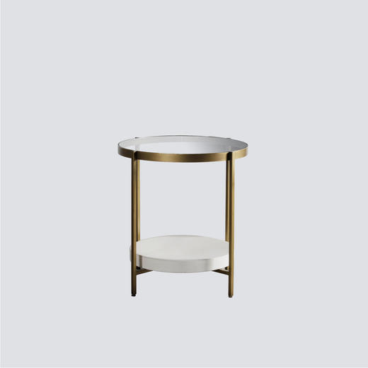 NS家居nsfurniture进口钢化玻璃边几NSST-HEEL END TABLE 商品图0