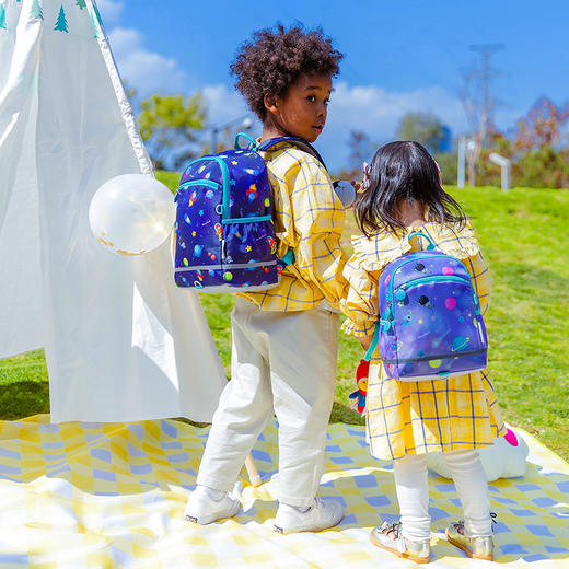 梦乐护脊小书包P10012P小学生轻便减负男女童背包 商品图2