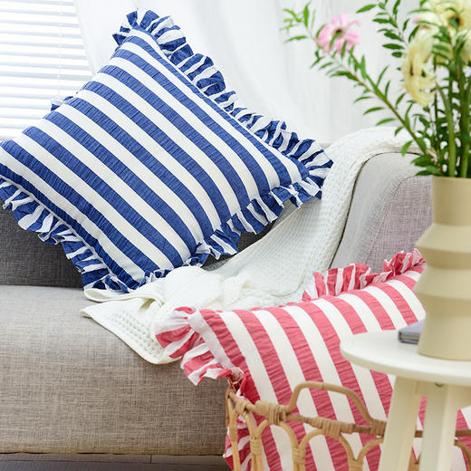 经典条纹系列抱枕沙发客厅夏季靠枕 商品图0