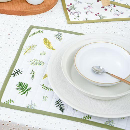 森系隔热餐垫ins餐垫杯垫西餐巾 商品图2