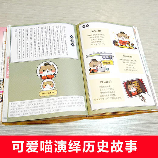 如果历史是一群喵全套8册正版 1-8册肥志著编盛世大唐魏晋南北篇假如历史一群喵儿童搞笑课外阅读漫画书籍 小学生中国历史故事绘本 商品图3