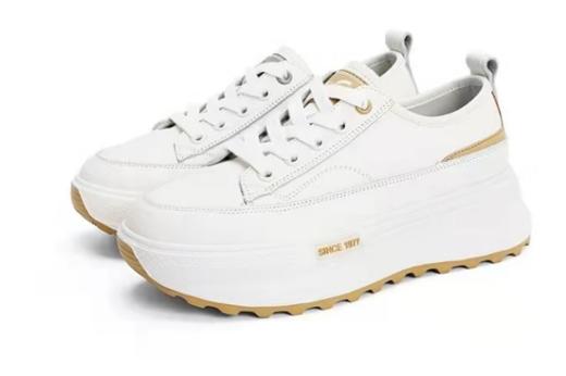 奶酪厚底小白鞋 商品图0