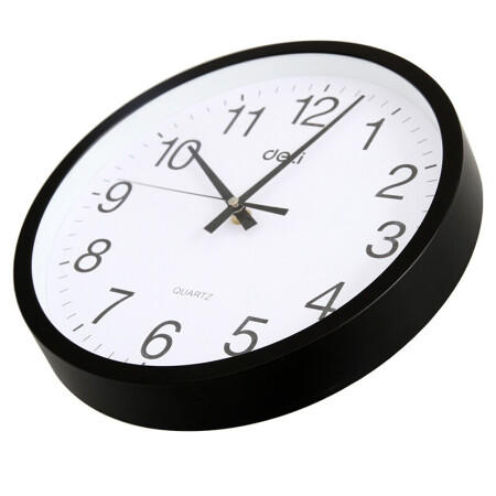 得力挂钟9006白/黑（14.5寸）圆形 商品图5
