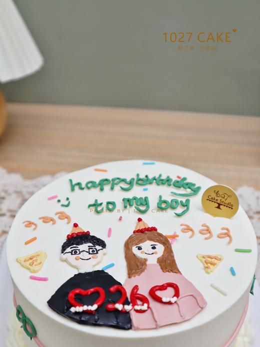 1027CAKE |  手绘蛋糕 ins风  情侣款 商品图3