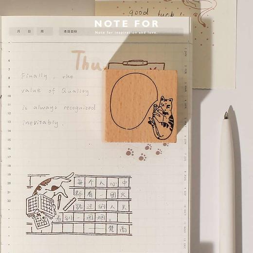 NOTEFOR手帐图案印章空白喵N-D1699 商品图1