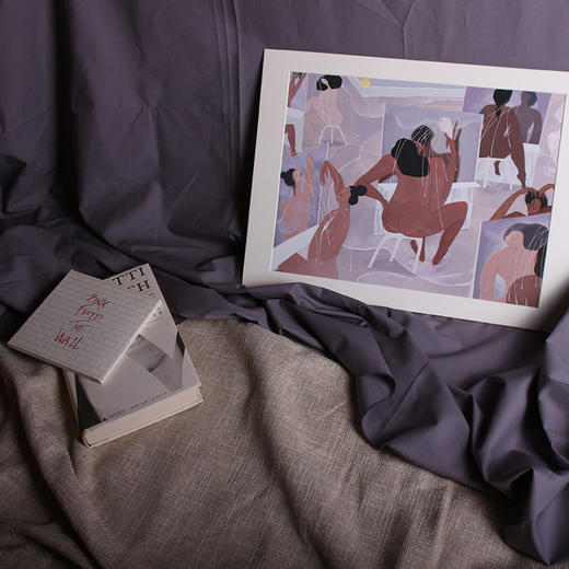 《洗澡》艺术微喷画芯+纸画框 商品图2