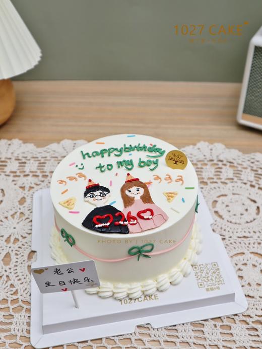 1027CAKE |  手绘蛋糕 ins风  情侣款 商品图0