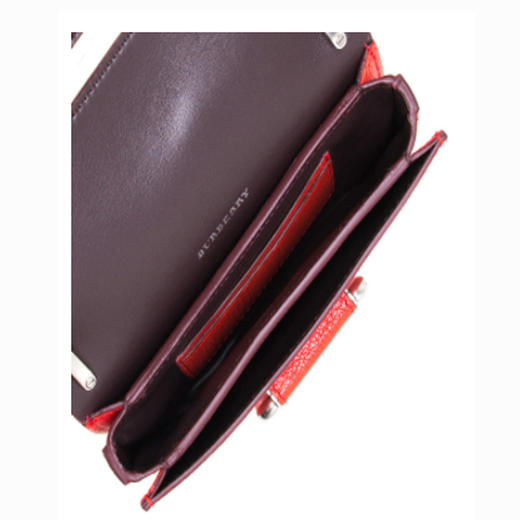 BURBERRY 博柏利 女士斜挎包 U型环包 红色 4076705 62200 商品图2