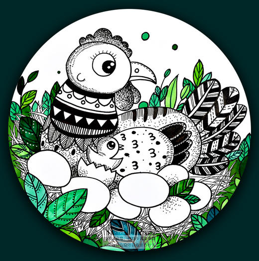 7-9岁《瞧，鸡妈妈在孵小鸡啦》线描【自动发货：下单后，点击手机短信中收到的链接，即可获取文件下载的链接；如有任何问题，可添加客服微信hm33268获得帮助】 商品图0